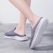 Women's White Sneakers for Fitness & Walking - Soft Sole Slip-On & Lace-Up Shoes - Purple 37 EU - Buy Online on GoSupps.com