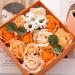 Rose Bath Soap - Floral Scented Soap Petals in Flower Box | Essential Oil Gift Set for Women - Perfect for Birthday Valentine s & Christmas (Orange - Buy Online on GoSupps.com