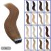 Elailite 20PCs Tape Extensions - Invisible Real Hair Remy Tape-in Extensions 40cm 50g #06 Helles Brown - Premium Quality for International Shipping - Buy Online on GoSupps.com