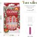 Vatocu Christmas Snowflakes Glitter False Nails - Long Xmas Press On Nails for Women and Girls (24pcs) - Buy Online on GoSupps.com