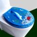 Resin Toilet Seat Round Ocean Series Heavy Elongated Toilet Seat Soft Close Easy to Install and Remove for Standard Toilets(Three Colors Available) Dolphin Little Surprise - Buy Online on GoSupps.com