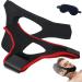 Veralabs Airflow Jaw Strap Airflow Jaw Strap Veralabs Air Flow Jaw Strap Breathable Stop Snoring Chin Strap Snoring Solution for Users to Keep Mouth Closed (Black+Red)