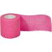 Qigui Self-Adhering Cohesive Bandage 5cm x 4.5m - Pink Elastic Wrap for Fingers Hands Toes & Feet - Ideal for Injury Support & Fixation - Buy Online on GoSupps.com