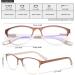 Progressive Multifocus Reading Glasses - Computer Blue Light Blocking for Men & Women - No Line Multifocal Readers with Spring Hinge - Bronze 3.0x - Buy Online on GoSupps.com