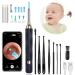 Ear wag removal Otoscope 1080p wifi ear cleaner with camera IP67 waterproof ear endoscope otoscope with LED light and 3.5mm lens ear cleaning for iPhone iPad & Android