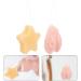 STOBAZA Konjac Face Wash Sponges - 2pcs Exfoliating Kids Bath & Baby Loofah Scrubbers | Portable Konjac Body Puff & Toy - Buy Online on GoSupps.com