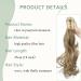Sego 45cm Wavy Ponytail Hair Extension Voluminous Claw Clip in Ash Brown & Bleach Blond | Synthetic Braided Hair Piece (140g) - Buy Online on GoSupps.com
