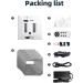 emobwdy Window Cleaner Robot-6.5cm Ultra-Thin 3000pa Samrt Obstacle Avoidance Square Automatic Window Vacuum Cleaner For Large Mirror Tile Wall Glass Wall Remote Control Light & Compact White - Buy Online on GoSupps.com