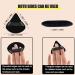 2 Pcs Black Cotton Triangle Powder Puff Set for Makeup - Velour Cosmetic Foundation Beauty Tools - Buy Online on GoSupps.com