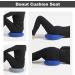 2 Pack with 2 Colors Donut Cushion Donut Ring Cushion for Pressure Relief Cushion with 2 Pumps Inflatable Donut Seat Cushion for Home Office and Car 38 x 10cm(Grey and Blue) - Buy Online on GoSupps.com
