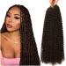 Passion twist hair 7 packs 18-inch water wave hair for long B hmische Hair lichen from hair yddm passion twist crochet hairhetic hair extensions (4 7pack-18inch) 4# 18inch (7 Pack)
