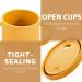CHENGU Silicone Snack Cup | Spill Proof Food Container for Toddler Baby | Teether Straw & Spoon | 9 Ounce (Yellow) - Buy Online on GoSupps.com