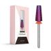 MelodySusie Professional 5 in 1 Nail Drill Bits, 3/32'' Carbide Tungsten Multi-function Bits, Suitable for Manicure Pedicure Cuticle Gel Polishing, Technicians Bits, Purple, Series Bit-M, Fine Fine-F Purple-Cross Cut