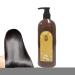 Shampooing Colorant - Shampooing Colorant pour Cheveux Blancs - Nourrissant Parfum 300ml pour Femmes Adultes S niors Usage Quotidien Maison Voyage Noir naturel