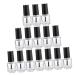 Lot de 25 Flacons Vides pour Vernis Ongles 5 Ml en Verre Bouchon Aluminium lectrolytique R cipient Rechargeable pour Manucure Accessoires de Rangement pour Vernis pour DIY