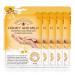 Hand Mask, (5 Pack) Moisturizing Gloves, Moisturizing Natural Treatment Gloves, Exfoliating Hand Peeling Mask for Dry Hands, Repair Rough Skin for Men Women ( Honey)