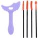 Silicone Mascara Aid | Silicone Mascara Shield Stencil | Heart-Shaped Design Eye Makeup Tool for Night Out Daily Use Dating Purple + Eyelash Brush - Buy Online on GoSupps.com