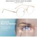 Gleyemor Blue Light Glasses for Women & Men - Vintage Octagonal Metal Gold Frame 52mm Computer Glasses - Buy Online on GoSupps.com