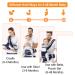 Buy Azeekoom Ergonomic Baby Carrier with Hip Seat - Adjustable Breathable Cotton Carrier for Babies 0-48 Months (3.5-25 kg) - Dark Blue - Buy Online on GoSupps.com