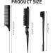 3 Pcs Hair Styling Comb Teasing Comb Set Professional Hair Styling Comb Kit Rat Tail Comb Brush Triple Teasing Comb for Men Women Teasing Slicking Brushing Combing Styling Hair (Black) - Buy Online on GoSupps.com