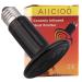 Aiicioo Terrarium Waermelampe Ceramic Reptile Hermal lamp Animals for lizard/bare dragon/chicken/snake light to protect the eyes of the animals 220V E27 (100W) 100.0 watts