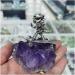Collection Natural Amethyst Quartz Purple Crystal Cluster Healing Stones Specimen Home Decoration Crafts Decoration Ornament (Color : Dark Khaki) - Buy Online on GoSupps.com