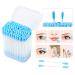 Lunamoon 100 Microburtens & 100 Cotton Swabs + 50 Mascara & 50 Lip Gloss Brushes - Blue Eyelash Extensions Set | International Shipping Available - Buy Online on GoSupps.com
