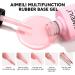 AIMEILI 5 in 1 Rubber Base Gel Sheer Color Nail Polish - Elastic UV LED Soak Off Coat & Strengthener (589) - Buy Online on GoSupps.com