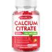 Calcium Citrate Gummies 1200mg - Chewable Calcium Supplement for Women & Men Ultimate Absorption for Muscle & Immune Support Vegan Strawberry Flavor 60 Count - Buy Online on GoSupps.com