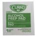 Curad Alcohol Prep Pads 2-Ply Swabs Medium Size (Case of 1080) - CUR09073736R - Buy Online on GoSupps.com