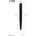 Rubis Action Painting Tweezers - Precision Pointed Eyebrow Plucking Tool - Professional Black Sloping Tips for Hair Removal - Buy Online on GoSupps.com