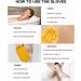 Deep Exfoliating Glove for Shower - Double-Sided Body Scrub Mitt Eco-Friendly Loofah Sponge & Dead Skin Remover - Perfect for Home Spa (Yellow - Buy Online on GoSupps.com