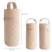 Buy Duffi Baby Bottle Holder - Synthetic Leather Thermal Insulated Bag for Warm & Cold Bottles Lux Beige 0558-05 - Buy Online on GoSupps.com