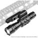 Feyachi Mlok Offset Flashlight Ring Mount - Fits 27mm, 25.4mm, 20mm Diameter Flashlight - 2 Mounting Inserts Included - Buy Online on GoSupps.com