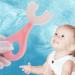 Buy Washable U-Shape Kids Toothbrush - Ergonomic Silicone Head Safe Whole Mouth Massaging for Children | International Shipping - Buy Online on GoSupps.com