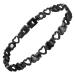 BioMag Magnetic Bracelets for Women Titanium Steel with Strong Magnets Heart-Shaped Bracelet (Black)