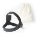 Muki & Co dog dishes - double -aged adjustable comfortable safe - for extra small small and medium -sized dogs - black -size XS (33-37 cm) XS black