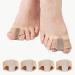 Toe spreader 4-part balcorrect correction soft comfortable toe spreader with double hole for overlapping toes in women and men