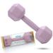 Baby Dumbbell Toy - Silicone Infant Rattle Teething Toy Teether Toddler Sensory Toy Durable Safe Exercises Workout Weight - Great Gift for Girls and Boys (1pcs 4.8oz - Pink)