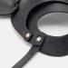 Faux Leather Open Eye Bondage Mask - Adult BDSM Roleplay Toy for Halloween Fancy Dress - Black Bunny Cat Fox Mask - Buy Online on GoSupps.com