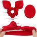 ACO-UINT 12 Pack Red Bunny Ear Satin Scrunchies for Thick Hair - Hair Accessories for Girls - Buy Online on GoSupps.com