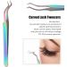 Premium Stainless Steel Eyelash Extension Tweezers for Precision Application - Ideal for False Eyelash Extensions - Buy Online on GoSupps.com