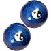 Frcolor 3-Pack Hand Massage Balls - Jade Baoding Balls for Fitness & Relaxation | Red & Blue Gym Massage Balls for Health | Durable Asian Exercise Stress Relief - Buy Online on GoSupps.com