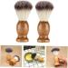 Fomiyes Cream-Colored Handmade Soap Brush - 2 Pieces | Vegan Men's Shaving & Travel Care - Buy Online on GoSupps.com