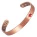 Enermagix Magnetic copper bracelets for men and women 99.9% solid copper magnetic cuffs with powerful magnets (3544 Gauss each)