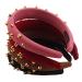 Punk Gothic Wide Hair Ripe for Women & Girls - Vintage Black Headgear with Metal Rivets & Thick Sponge Padded Design for Rock Style - Buy Online on GoSupps.com