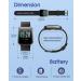 GRV Smart Watch - IP68 Waterproof Fitness Tracker with Heart Rate Monitor | Smartwatch for Android & iOS Phones - Black - Buy Online on GoSupps.com