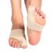 Bunion Corrector Toe Straightener 1 Pair Set Big Toe Splint Protectors Support Sleeve with Silicone Separators and Pad for Day and Night Use