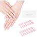 Danni & Toni Ballet Blush Pink French Glitter Gel Nail Films - Self-Adhesive Nail Stickers 28 Pack UV Gel Nail Art Design - Buy Online on GoSupps.com