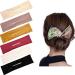 6Pcs Oversized French Twist Deft Bun Hair Bun for Women  Magic Donut Hair Bun Maker Hairstyle Bun Shaper Cloth Hair Clip Reusable Bun for Hair (Solid A)